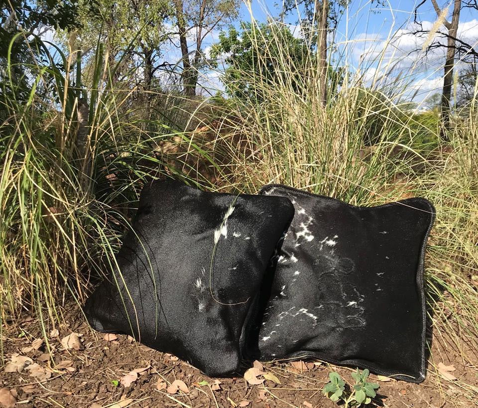 Hair on hide cushions